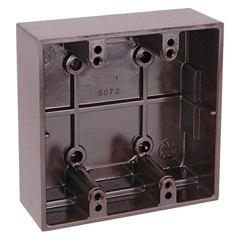 electrical box 2 gang surface mount over one gang|2 gang electrical box dimensions.